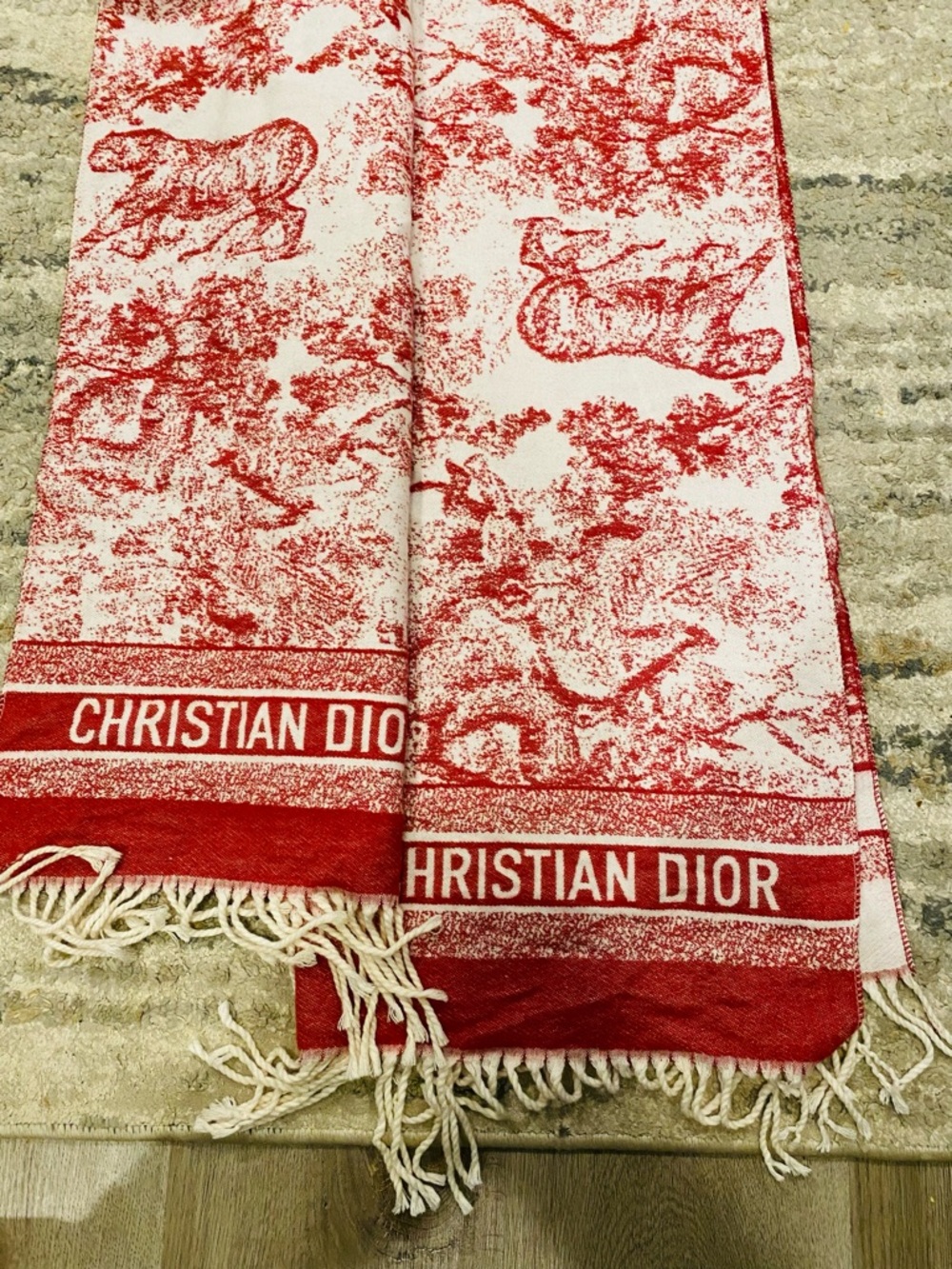 Dior Toile De Jouy Sauvage Scarf - Picture 8 of 8